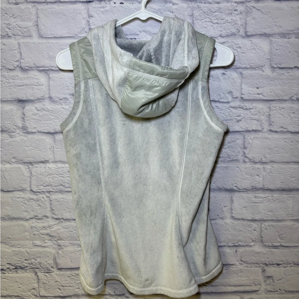 Outdoor Research Vest Womens Size SP Fleece Hooded Gray Blue Warm Winter
